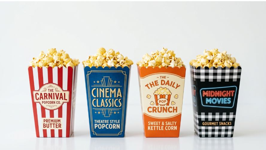 Custom Popcorn Boxes for Stylish Food Packaging